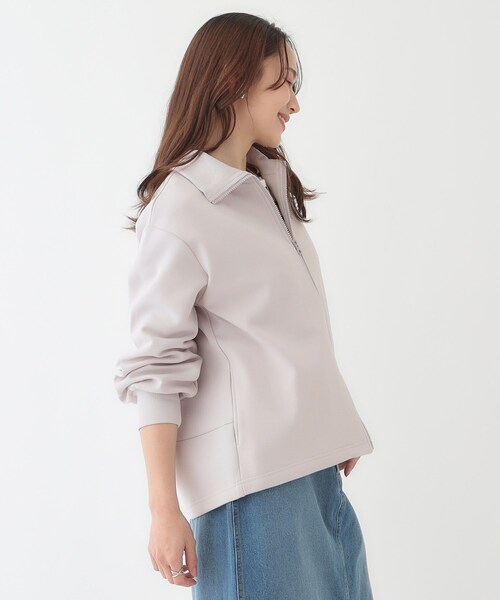 SHOO・LA・RUE(シューラルー)の「【洗える】スタイリッシュ ジップアップブルゾン(ブルゾン・レディース・ブラウン系/チャコールグレー/ナチュラル・01/02/03/04)」の13枚目の写真