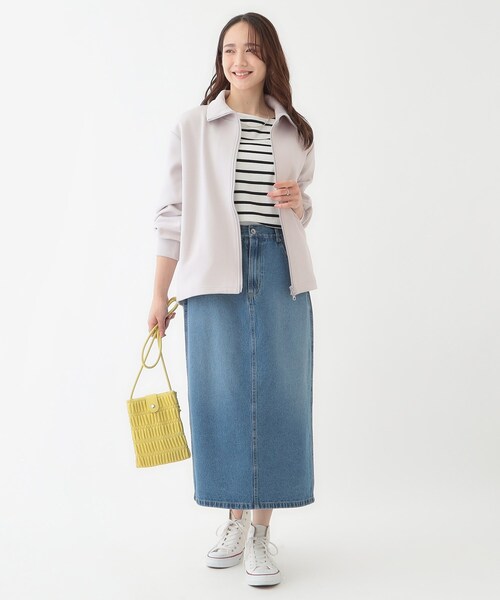 SHOO・LA・RUE(シューラルー)の「【洗える】スタイリッシュ ジップアップブルゾン(ブルゾン・レディース・ブラウン系/チャコールグレー/ナチュラル・01/02/03/04)」の14枚目の写真