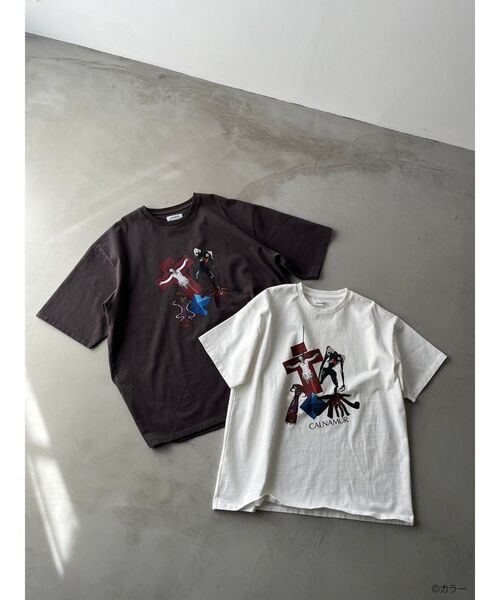 【エヴァンゲリオンコラボ】使徒ちょっと集合 TEE 白　ホワイト　フリーサイズ エヴァンゲリオンコラボ】使徒ちょっと集合 TEE[品番