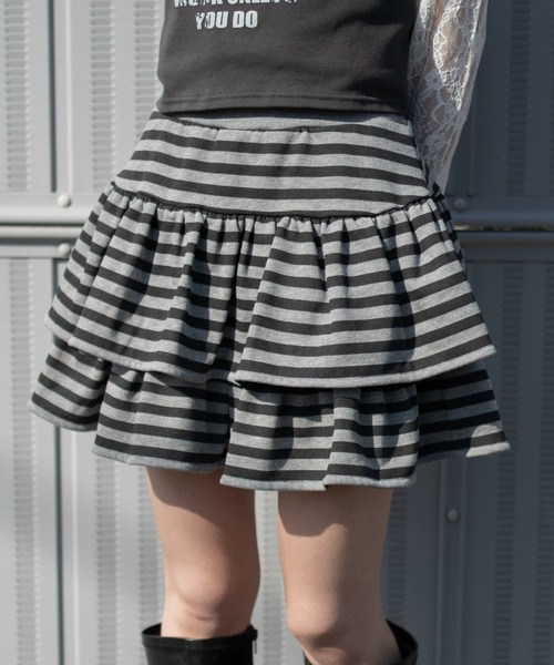 WEGO（ウィゴー）の「WEGO/スウェットフリルスカパン（スカート・レディース・杢グレー/スミクロ/その他1/その他2/その他3/その他4・FREE）」の5枚目の写真