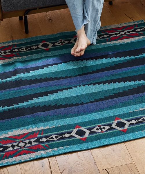 PENDLETON（ペンドルトン）の「PENDLETON/ペンドルトン スクエア ジャガードラグ MC030（ラグ/マット・レディース・A/B・FREE）」の4枚目の写真