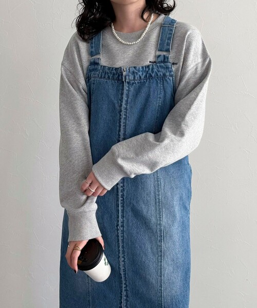 fredy emue（フレディエミュ）の「フロントZIPデニムジャンスカ（ワンピース・レディース・サックスブルー/ブルー・36/38）」の22枚目の写真