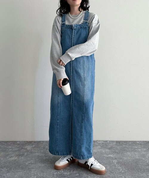 fredy emue（フレディエミュ）の「フロントZIPデニムジャンスカ（ワンピース・レディース・サックスブルー/ブルー・36/38）」の15枚目の写真