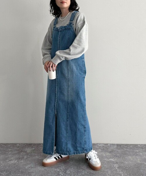 fredy emue（フレディエミュ）の「フロントZIPデニムジャンスカ（ワンピース・レディース・サックスブルー/ブルー・36/38）」の13枚目の写真