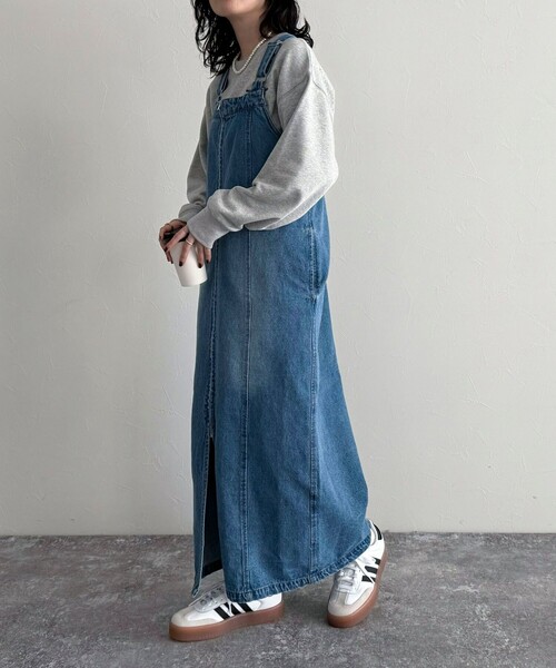 fredy emue（フレディエミュ）の「フロントZIPデニムジャンスカ（ワンピース・レディース・サックスブルー/ブルー・36/38）」の12枚目の写真