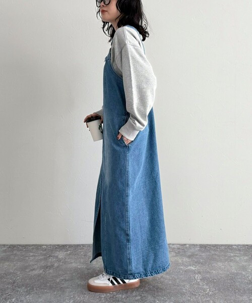 fredy emue（フレディエミュ）の「フロントZIPデニムジャンスカ（ワンピース・レディース・サックスブルー/ブルー・36/38）」の11枚目の写真