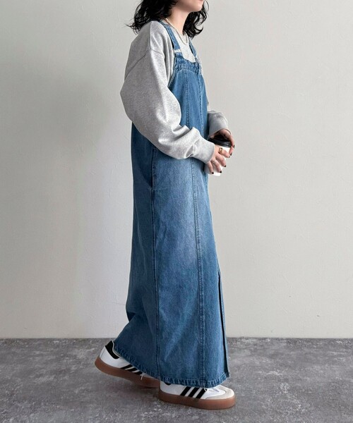 fredy emue（フレディエミュ）の「フロントZIPデニムジャンスカ（ワンピース・レディース・サックスブルー/ブルー・36/38）」の10枚目の写真