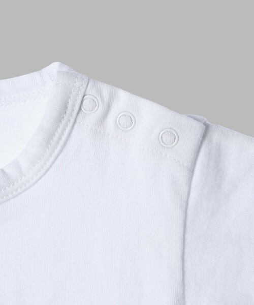 agnes b.（アニエスベー）の「ベビー アイコニック コットン 半袖 Tシャツ "Lezard"（Tシャツ/カットソー・キッズ・ホワイト・2YEAR/6MONTH/1YEAR/18M）」の5枚目の写真