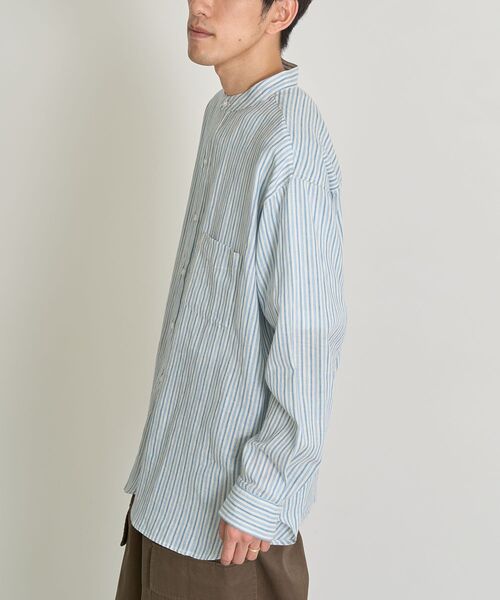 CRAFT STANDARD BOUTIQUE（クラフトスタンダードブティック）の「【ユニセックス】ハーフプラケットシャツ（シャツ/ブラウス・レディース・ブルー系その他6/ブルー系その他7・M/S/L）」の5枚目の写真