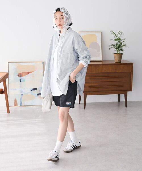 CRAFT STANDARD BOUTIQUE（クラフトスタンダードブティック）の「【ユニセックス】ハーフプラケットシャツ（シャツ/ブラウス・レディース・ブルー系その他6/ブルー系その他7・M/S/L）」の16枚目の写真