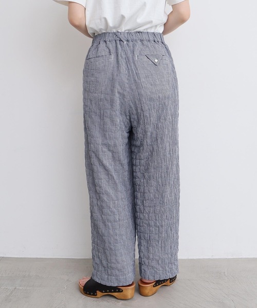 l'atelier du savon（アトリエドサボン）の「くしゃくしゃコットン パンツ（その他パンツ・レディース・ブルー/ベージュ/ブラック・FREE）」の7枚目の写真