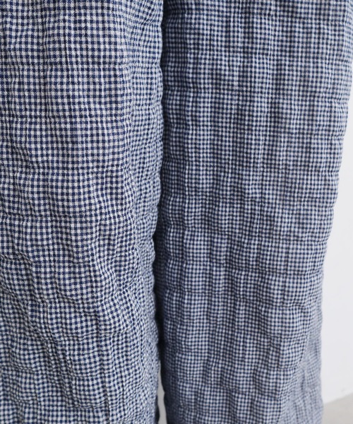 l'atelier du savon（アトリエドサボン）の「くしゃくしゃコットン パンツ（その他パンツ・レディース・ブルー/ベージュ/ブラック・FREE）」の4枚目の写真