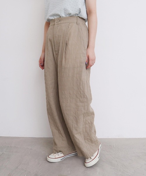 くしゃくしゃコットン パンツ（その他パンツ）｜l'atelier du savon