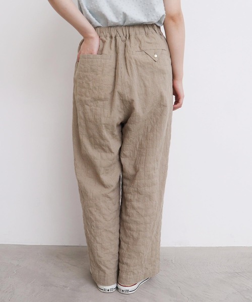 l'atelier du savon（アトリエドサボン）の「くしゃくしゃコットン パンツ（その他パンツ・レディース・ブルー/ベージュ/ブラック・FREE）」の11枚目の写真