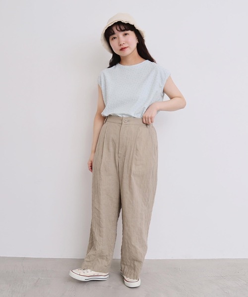 l'atelier du savon（アトリエドサボン）の「くしゃくしゃコットン パンツ（その他パンツ・レディース・ブルー/ベージュ/ブラック・FREE）」の19枚目の写真