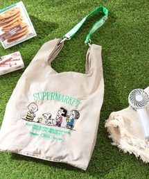PEANUTS（ピーナッツ）の「[ポケッタブル仕様]【PEANUTS】2WAYストラップ付きバッグ（エコバッグ/サブバッグ）」