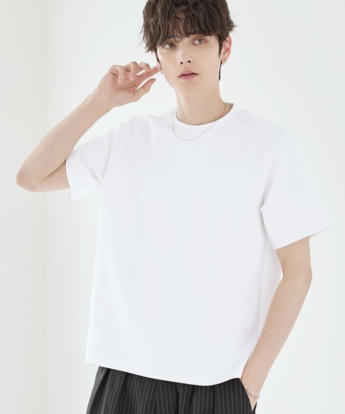 ASTRONOMY(アストロノミー)の「Buyer's Select/抗菌防臭・接触冷感コットンポンチカットソー(Tシャツ/カットソー・メンズ・グレー/ブラック/ホワイト・XL/S/M/L)」の1枚目の写真