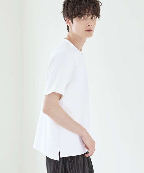 ASTRONOMY(アストロノミー)の「Buyer's Select/抗菌防臭・接触冷感コットンポンチカットソー(Tシャツ/カットソー・メンズ・グレー/ブラック/ホワイト・XL/S/M/L)」の7枚目の写真