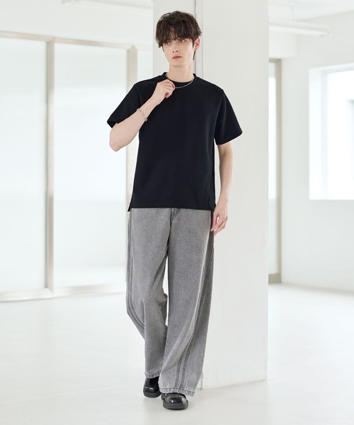 ASTRONOMY(アストロノミー)の「Buyer's Select/抗菌防臭・接触冷感コットンポンチカットソー(Tシャツ/カットソー・メンズ・グレー/ブラック/ホワイト・XL/S/M/L)」の16枚目の写真
