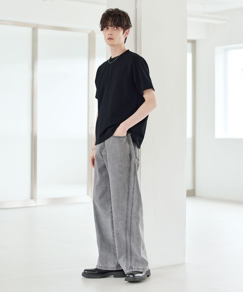 ASTRONOMY(アストロノミー)の「Buyer's Select/抗菌防臭・接触冷感コットンポンチカットソー(Tシャツ/カットソー・メンズ・グレー/ブラック/ホワイト・XL/S/M/L)」の17枚目の写真