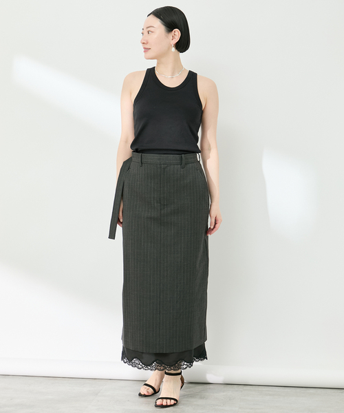VERMEIL par iena（ヴェルメイユパーイエナ）の「Cup in Tank top（その他アンダーウェア/インナー・レディース・ブラウン/ブラック/ホワイト・FREE）」の11枚目の写真
