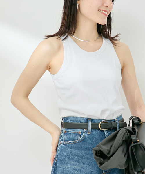 VERMEIL par iena（ヴェルメイユパーイエナ）の「Cup in Tank top（その他アンダーウェア/インナー・レディース・ブラウン/ブラック/ホワイト・FREE）」の14枚目の写真