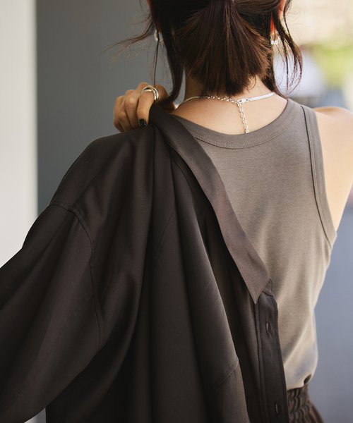 VERMEIL par iena（ヴェルメイユパーイエナ）の「Cup in Tank top（その他アンダーウェア/インナー・レディース・ブラウン/ブラック/ホワイト・FREE）」の22枚目の写真