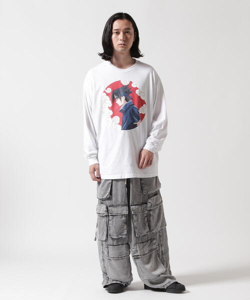 F-LAGSTUF-F（フラグスタフ）の「NARUTO x F-LAGSTUF-F/ナルト×フラグスタフ/”SASUKE” L/S TEE（Tシャツ/カットソー・メンズ・ホワイト/ブラック・M/L/XL）」の21枚目の写真