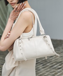 美品・希少■DOONEY＆BOURKE　オールレザー　ボストンバッグ　ホワイト Marie-Louise ボストンバッグ 「Marie-Louise/マリールイーズ