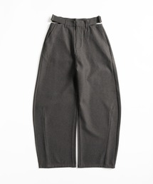 MUHET | waist slit curve slacks pants / ウエストスリットカーブスラックスパンツ(スラックス)