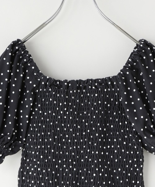 LOWRYS FARM（ローリーズファーム）の「【140-150サイズ】シャーリングパフＳＷＩＭ　323897（水着・キッズ・グリーン/ピンク/ブラック・140cm/150cm）」の10枚目の写真