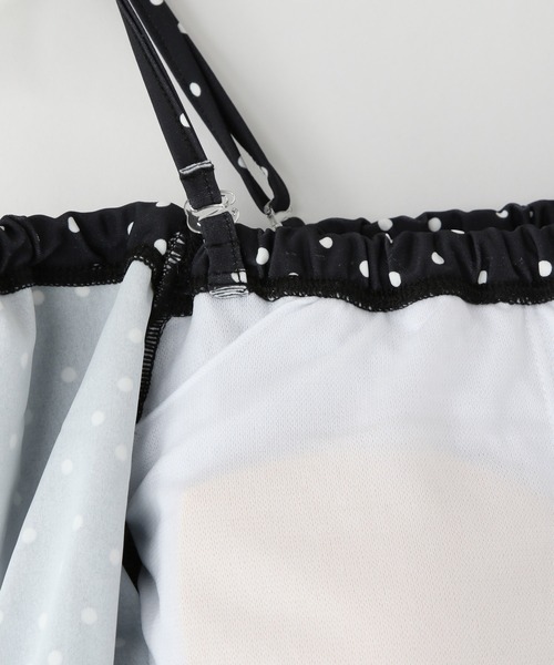 LOWRYS FARM（ローリーズファーム）の「【140-150サイズ】シャーリングパフＳＷＩＭ　323897（水着・キッズ・グリーン/ピンク/ブラック・140cm/150cm）」の12枚目の写真