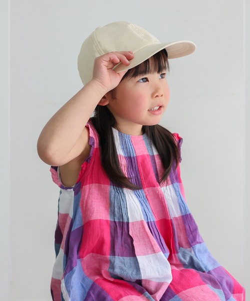 VitaFelice（ヴィータフェリーチェ）の「【コカゲル】ネックガード付きキッズキャップ 体感-10℃ 子供 帽子 熱中症 日焼け対策　運動会 【洗濯機可能/紫外線遮蔽率99.9%以上/熱遮断】（キャップ・キッズ・ブラック/ベージュ/ネイビー/ブルー・FREE）」の9枚目の写真