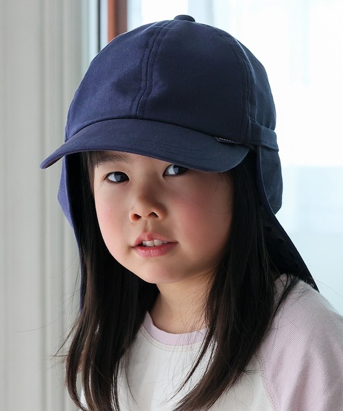 VitaFelice（ヴィータフェリーチェ）の「【コカゲル】ネックガード付きキッズキャップ 体感-10℃ 子供 帽子 熱中症 日焼け対策　運動会 【洗濯機可能/紫外線遮蔽率99.9%以上/熱遮断】（キャップ・キッズ・ブラック/ベージュ/ネイビー/ブルー・FREE）」の12枚目の写真