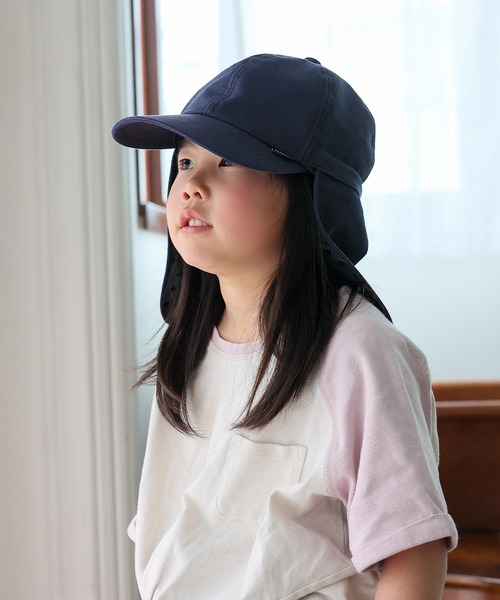 VitaFelice（ヴィータフェリーチェ）の「【コカゲル】ネックガード付きキッズキャップ 体感-10℃ 子供 帽子 熱中症 日焼け対策　運動会 【洗濯機可能/紫外線遮蔽率99.9%以上/熱遮断】（キャップ・キッズ・ブラック/ベージュ/ネイビー/ブルー・FREE）」の13枚目の写真