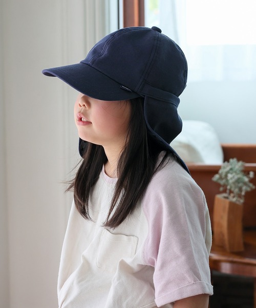 VitaFelice（ヴィータフェリーチェ）の「【コカゲル】ネックガード付きキッズキャップ 体感-10℃ 子供 帽子 熱中症 日焼け対策　運動会 【洗濯機可能/紫外線遮蔽率99.9%以上/熱遮断】（キャップ・キッズ・ブラック/ベージュ/ネイビー/ブルー・FREE）」の14枚目の写真