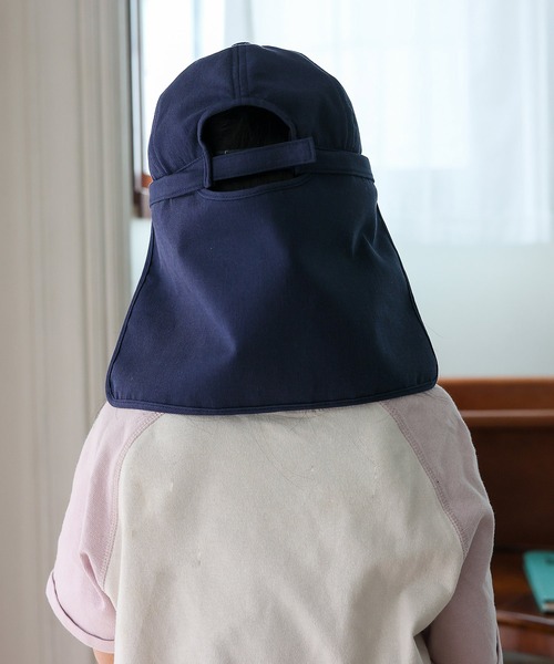 VitaFelice（ヴィータフェリーチェ）の「【コカゲル】ネックガード付きキッズキャップ 体感-10℃ 子供 帽子 熱中症 日焼け対策　運動会 【洗濯機可能/紫外線遮蔽率99.9%以上/熱遮断】（キャップ・キッズ・ブラック/ベージュ/ネイビー/ブルー・FREE）」の16枚目の写真