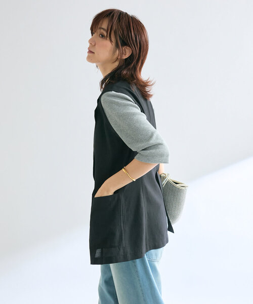 RIVE DROITE（リヴドロワ）の「ハーフシアージレ（ベスト・レディース・グレー/ブラック・FREE）」の8枚目の写真