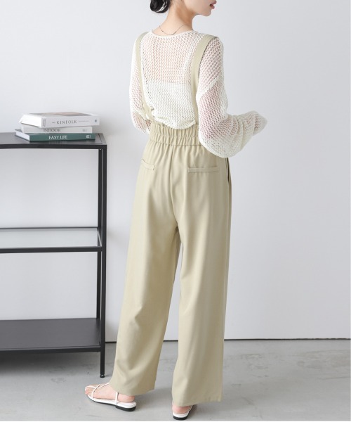 AMELY(エミリー)の「ハイウエストサロペット(サロペット/オーバーオール・レディース・ブラック/イエロー/ベージュ/グレー・L/M)」の21枚目の写真