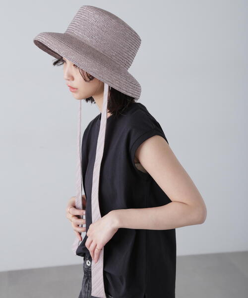FREE'S MART（フリーズマート）の「カサブランカハット（ハット・レディース・グレー/ブラウン・ﾌﾘ-）」の4枚目の写真