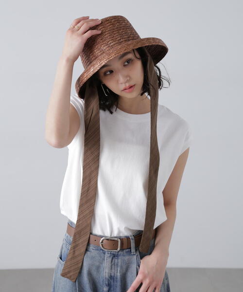 FREE'S MART（フリーズマート）の「カサブランカハット（ハット・レディース・グレー/ブラウン・ﾌﾘ-）」の2枚目の写真