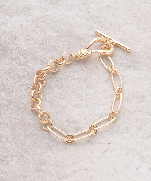 OPAQUE.CLIP（オペークドットクリップ）の「2種チェーンブレスレット（ブレスレット・レディース・ゴールド/シルバー・00）」の5枚目の写真