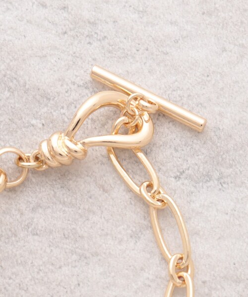 OPAQUE.CLIP（オペークドットクリップ）の「2種チェーンブレスレット（ブレスレット・レディース・ゴールド/シルバー・00）」の6枚目の写真