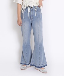 PUNYUS | カットオフデニムフレアパンツ(デニムパンツ)