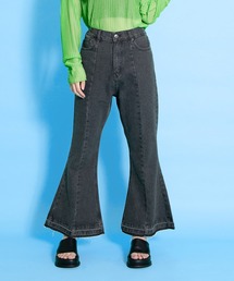 PUNYUS | カットオフデニムフレアパンツ(デニムパンツ)