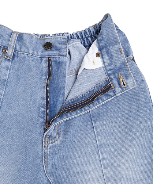 PUNYUS(プニュズ)の「カットオフデニムフレアパンツ(デニムパンツ・レディース・ブラック/ライトブルー・1/2/4/3)」の13枚目の写真