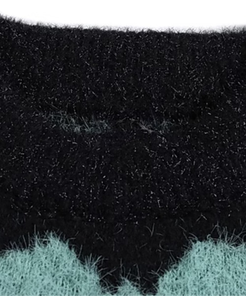 U:UME(ユーム)の「Abstact Pullover Knit(ニット/セーター・メンズ・ブラック・MEDIUM)」の2枚目の写真