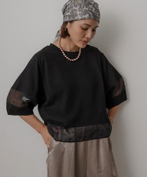 Floran | オーガンジーランタンスリーブトップス(Tシャツ/カットソー)