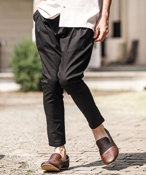CAMBIO(カンビオ)の「mp13593- Original Tight Fit Silhouette Stretch Twill Pants ストレッチツイルパンツ(その他パンツ・メンズ・チャコール/ブラック/オリーブ・S/M/L)」の2枚目の写真