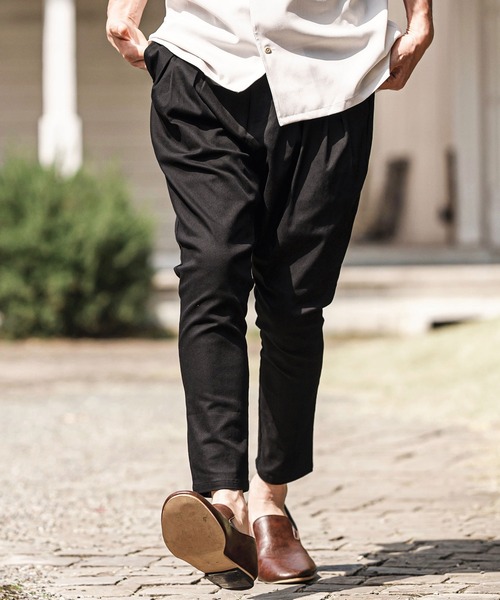 CAMBIO(カンビオ)の「mp13593- Original Tight Fit Silhouette Stretch Twill Pants ストレッチツイルパンツ(その他パンツ・メンズ・チャコール/ブラック/オリーブ・S/M/L)」の16枚目の写真